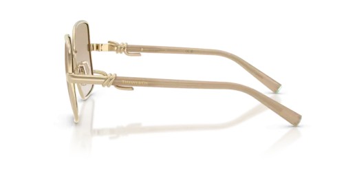 TIFFANY & CO. TF3122 - 623911 - 56 Okulary przeciwsłoneczne Jasne złoto Kanciaste