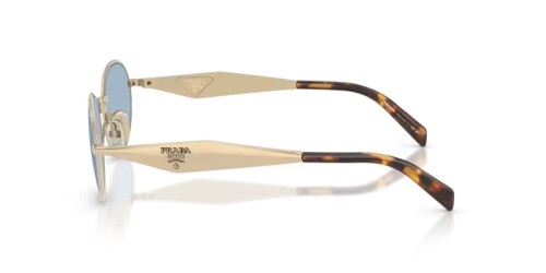 PRADA PR D57S - ZVN40Q - 54 Okulary przeciwsłoneczne Jasne złoto Owalny