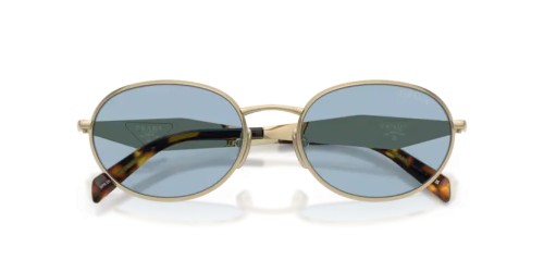 PRADA PR D57S - ZVN40Q - 54 Okulary przeciwsłoneczne Jasne złoto Owalny
