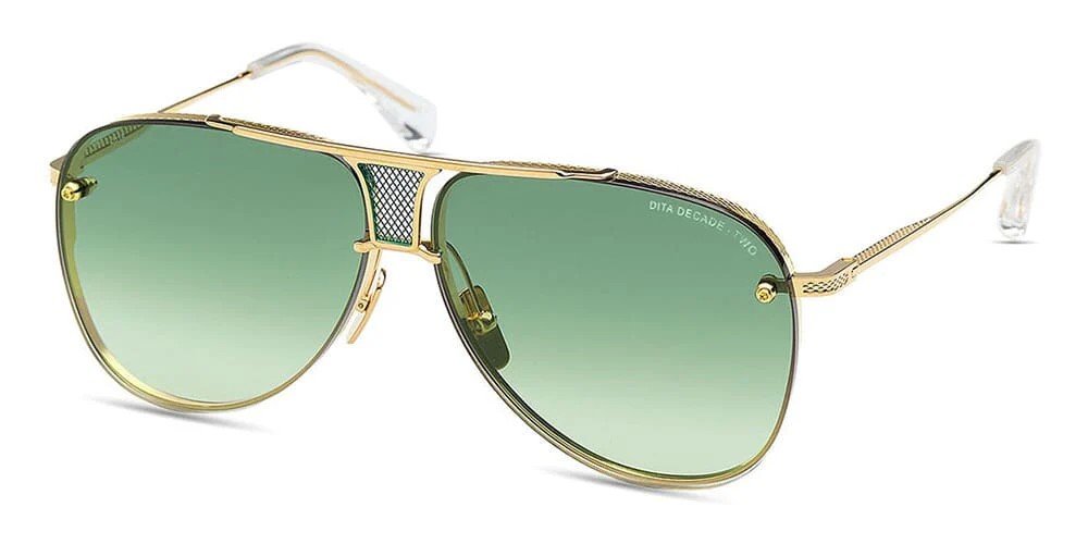Dita DECADE-TWO DRX-2082 - L - 62 Okulary przeciwsłoneczne Złoty Pilotki (aviator)
