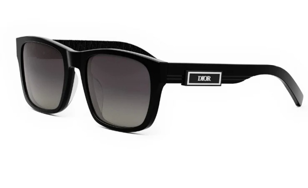 Dior DIOR B23 S2F - 10P3 - 58 Okulary przeciwsłoneczne Czarny Kanciaste