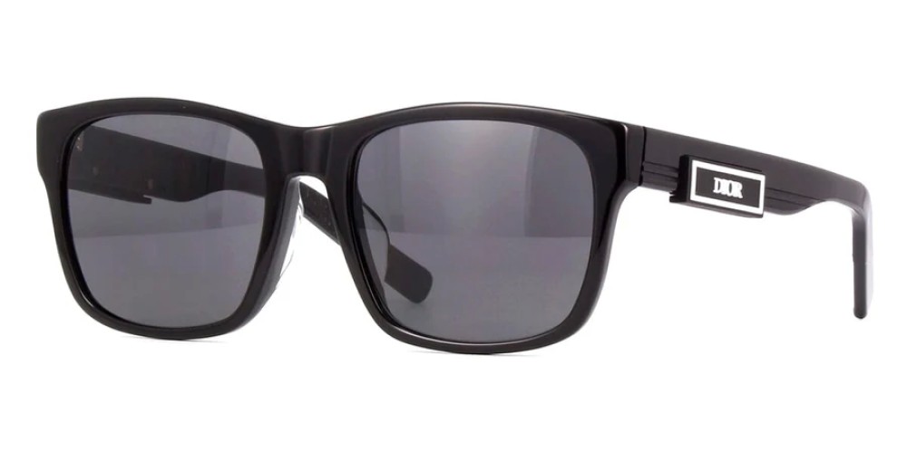 Dior DIORB23 S2F - 10A0 - 57 Okulary przeciwsłoneczne Czarny Kanciaste