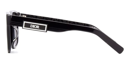 Dior DIORB23 S2F - 10A0 - 57 Okulary przeciwsłoneczne Czarny Kanciaste