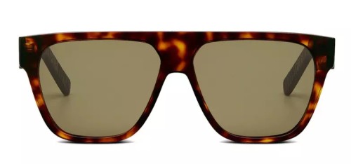 Dior DIORB23 S3I - 20C0 A - 57 Okulary przeciwsłoneczne Havana Kanciaste