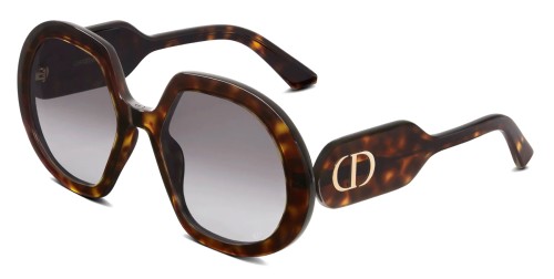 Dior DIORBOBBY R1U - 20A1 A - 56 Okulary przeciwsłoneczne Havana Pillow (zaokrąglony)