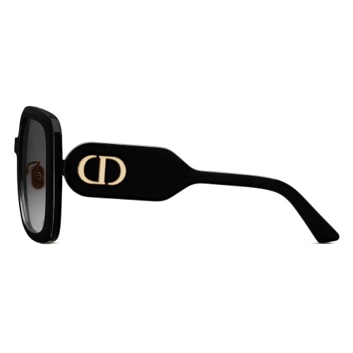 Dior DIORBOBBY S2F - 10A1 A - 56 Okulary przeciwsłoneczne Czarny Kanciaste