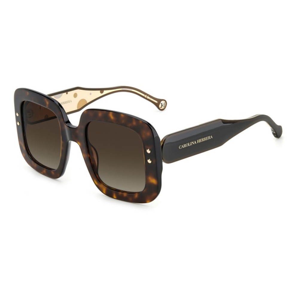 Carolina Herrera CH0010/S - 086HA - 52 Okulary przeciwsłoneczne Kanciaste