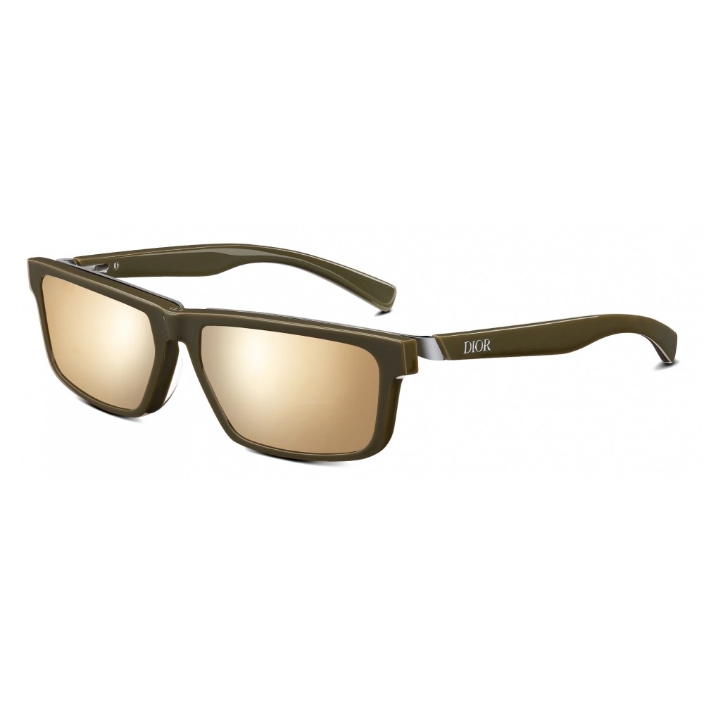Dior DIORIDER S2U - 55F8 A - 57 Okulary przeciwsłoneczne Zielony Kanciaste