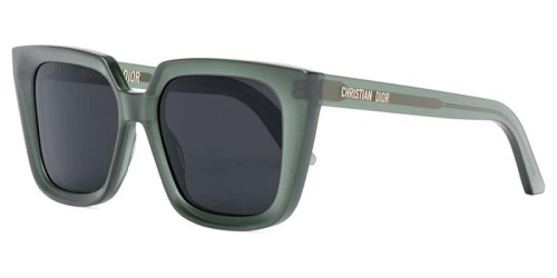 Dior DIORMIDNIGHT S1I - 56A0 A - 53 Okulary przeciwsłoneczne Zielony Kwadratowy