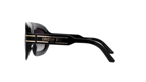 Dior DIORSIGNATURE M1U - 10A1 - 58 Okulary przeciwsłoneczne Czarny Płaska góra