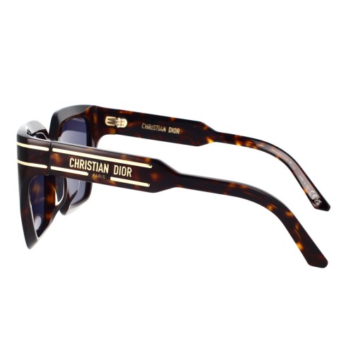Dior DIORSIGNATURE S10F - 20B0 A - 55 Okulary przeciwsłoneczne Havana Kanciaste