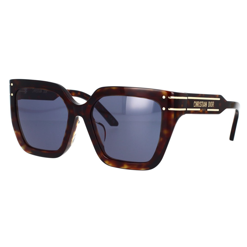Dior DIORSIGNATURE S10F - 20B0 A - 55 Okulary przeciwsłoneczne Havana Kanciaste