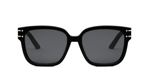 Dior DIORSIGNATURE S7F - 10A0 A - 58 Okulary przeciwsłoneczne Czarny Kanciaste