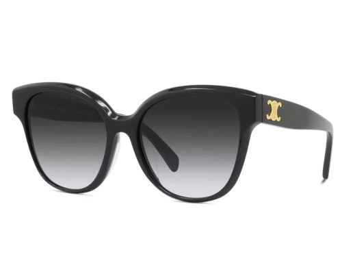 Celine CL40204F - 01W - 58 Okulary przeciwsłoneczne Czarny Pillow (zaokrąglony)
