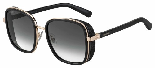 Jimmy Choo ELVA/S - 2M29O - 54 Okulary przeciwsłoneczne Czarny Pillow (zaokrąglony)