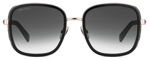 Jimmy Choo ELVA/S - 2M29O - 54 Okulary przeciwsłoneczne Czarny Pillow (zaokrąglony)