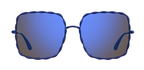 Elie Saab ES003/S - PJP QQ - 56 Okulary przeciwsłoneczne Niebieski Kanciaste