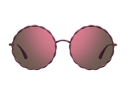 Elie Saab ES004/S - LHF 3A - 56 Okulary przeciwsłoneczne Czerwony Okrągły