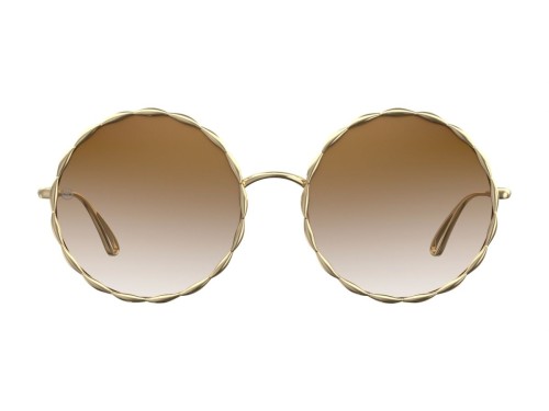 Elie Saab ES004/S - PO5 VT - 56 Okulary przeciwsłoneczne Złoty Okrągły