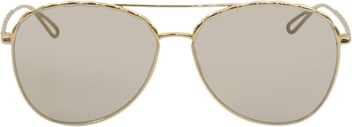 Elie Saab ES008/S - J5G JO - 59 Okulary przeciwsłoneczne Złoty Pilotki (aviator)