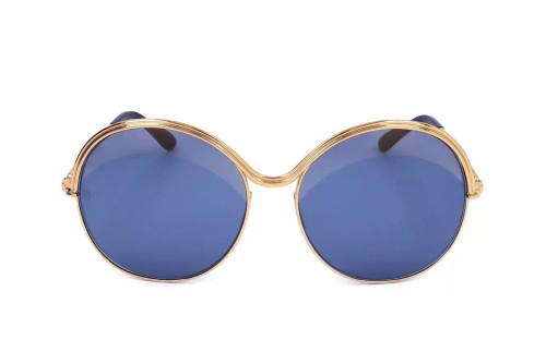 Elie Saab ES011/S - J5G 7Y - 59 Okulary przeciwsłoneczne Złoty Okrągły