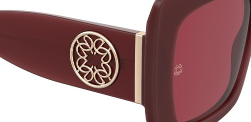 Elie Saab ES094/S - C9A 4S - 55 Okulary przeciwsłoneczne Burgundija Kanciaste