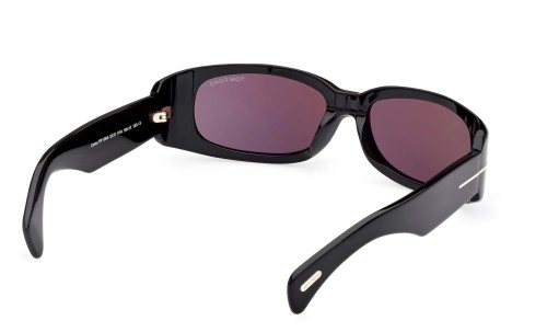Tom Ford FT1064 ECO COREY - 01A - 59 Okulary przeciwsłoneczne Czarny Kanciaste