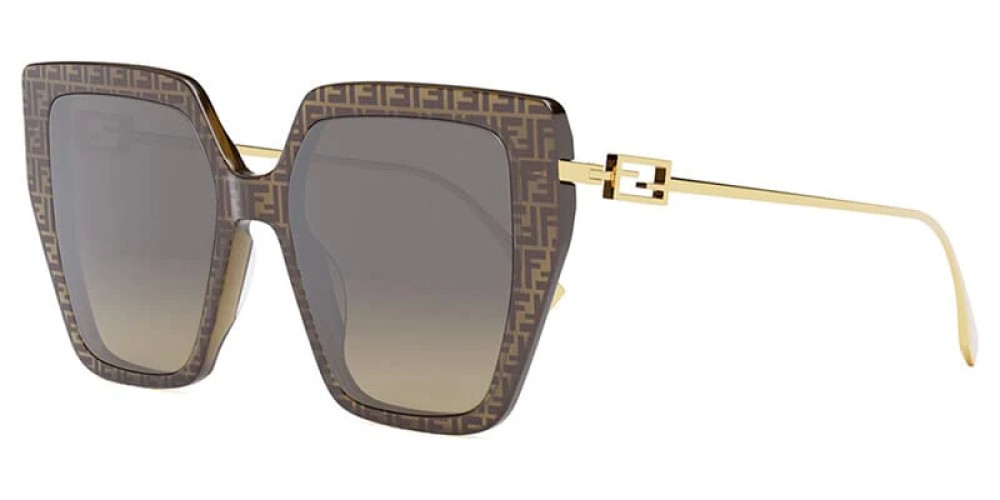 Fendi FE40012U - 50F - 55 Okulary przeciwsłoneczne Kanciaste