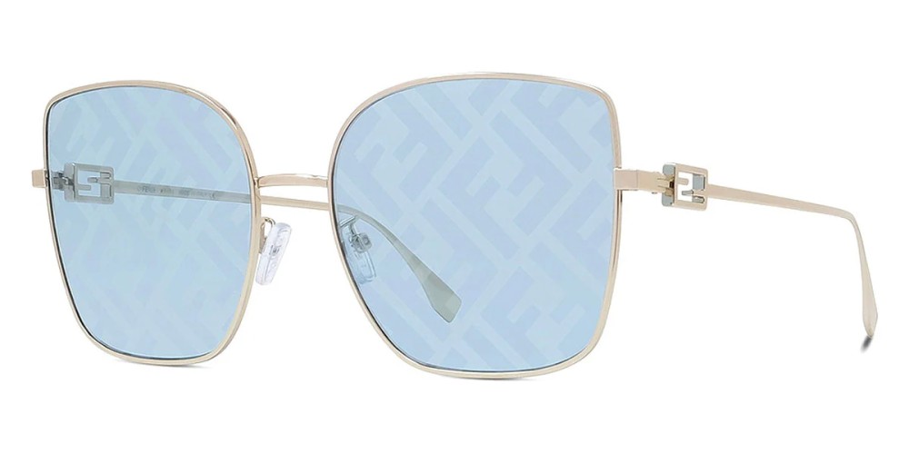 Fendi FE40013U - 32V - 59 Okulary przeciwsłoneczne Złoty Kanciaste