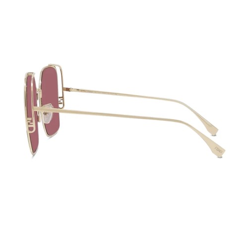 Fendi FE40038U - 10S - 59 Okulary przeciwsłoneczne Złoty Kocie oczy