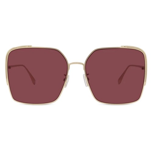 Fendi FE40038U - 10S - 59 Okulary przeciwsłoneczne Złoty Kocie oczy