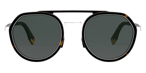Fendi FE40040U - 52A - 51 Okulary przeciwsłoneczne Czarny Pilotki (aviator)