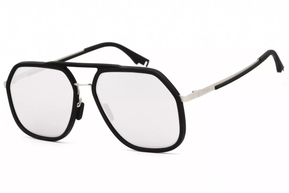 Fendi FE40041U - 02C - 55 Okulary przeciwsłoneczne Czarny Pilotki (aviator)