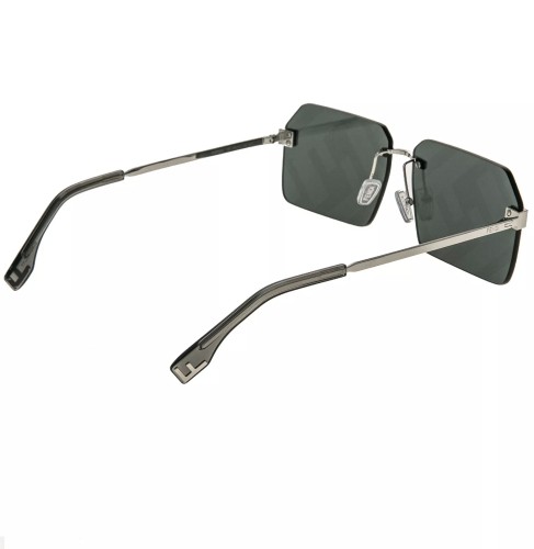 Fendi FE40043U - 16C - 59 Okulary przeciwsłoneczne Srebrny Kanciaste