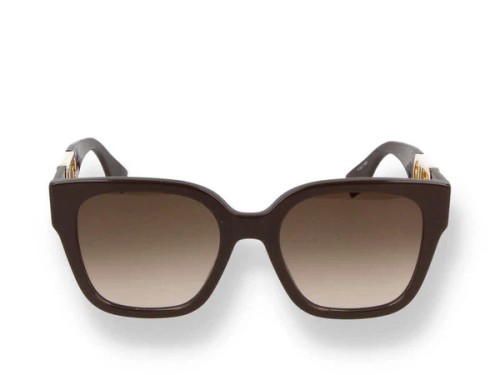 Fendi FE40063I - 50F - 54 Okulary przeciwsłoneczne Brązowy Kanciaste