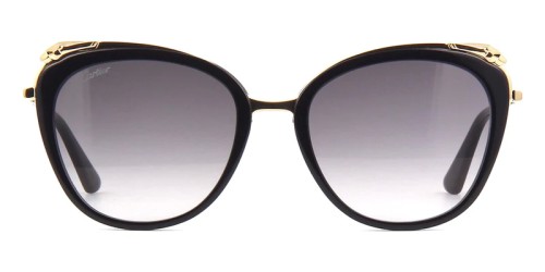 Cartier CT0150S - 001 - 55 Okulary przeciwsłoneczne Kocie oczy