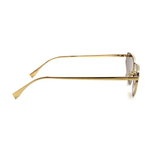 Fendi FE40068U - 30E - 60 Okulary przeciwsłoneczne Złoty Kocie oczy