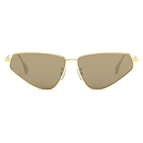 Fendi FE40068U - 30E - 60 Okulary przeciwsłoneczne Złoty Kocie oczy