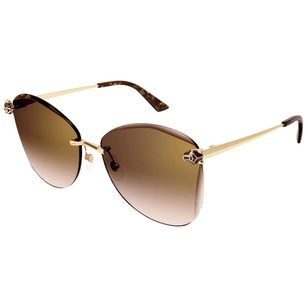 Cartier CT0398S - 002 - 62 Okulary przeciwsłoneczne Pillow (zaokrąglony)