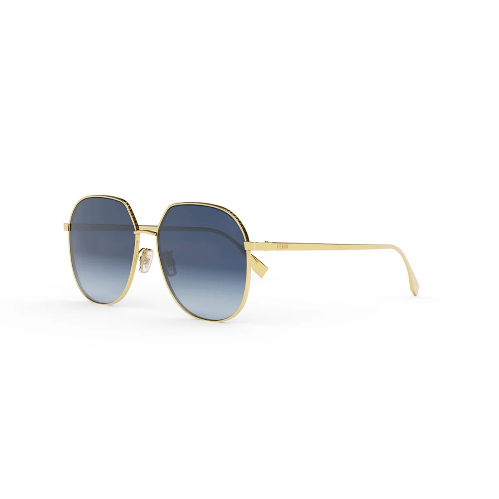 Fendi FE40069U - 30W - 59 Okulary przeciwsłoneczne Złoty Okrągły