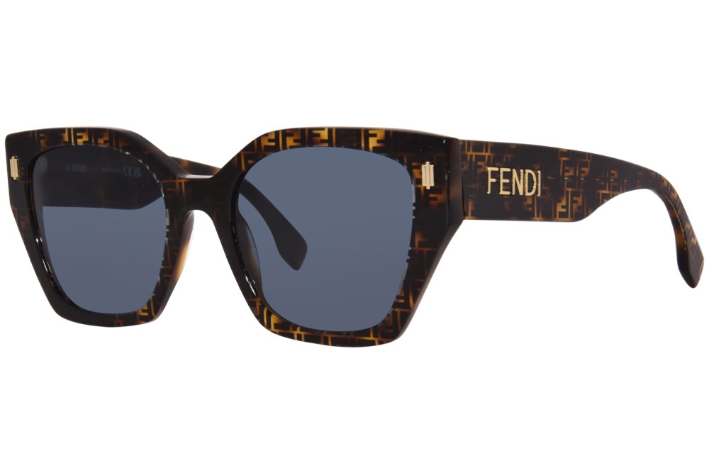 Fendi FE40070I - 55A - 54 Okulary przeciwsłoneczne Havana Kocie oczy