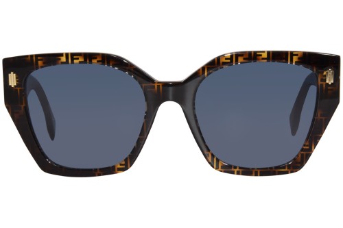 Fendi FE40070I - 55A - 54 Okulary przeciwsłoneczne Havana Kocie oczy