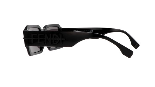 Fendi FE40073U - 01A - 52 Okulary przeciwsłoneczne Czarny Kanciaste