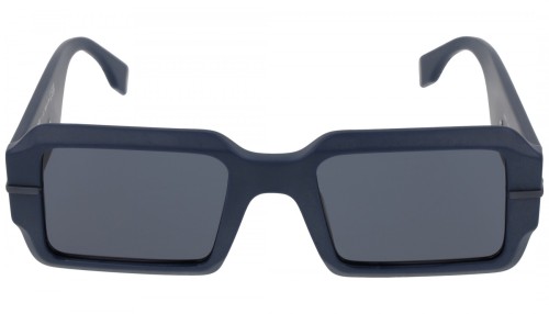 Fendi FE40073U - 90V - 52 Okulary przeciwsłoneczne Niebieski Kanciaste