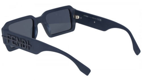 Fendi FE40073U - 90V - 52 Okulary przeciwsłoneczne Niebieski Kanciaste