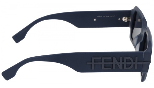 Fendi FE40073U - 90V - 52 Okulary przeciwsłoneczne Niebieski Kanciaste