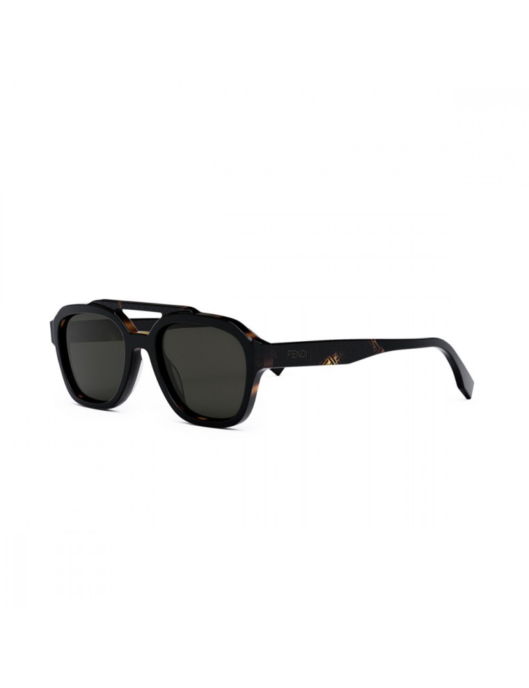 Fendi FE40076U - 01A - 52 Okulary przeciwsłoneczne Pilotki (aviator)