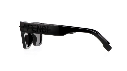Fendi FE40078I - 01A - 51 Okulary przeciwsłoneczne Czarny Kanciaste