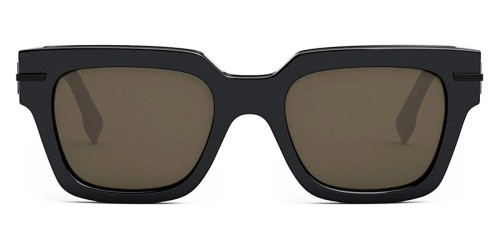 Fendi FE40078I - 90J - 51 Okulary przeciwsłoneczne Czarny Kanciaste