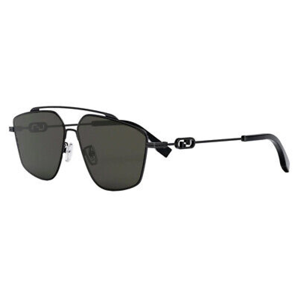 Fendi FE40079U - 12A - 58 Okulary przeciwsłoneczne Czarny Pilotki (aviator)